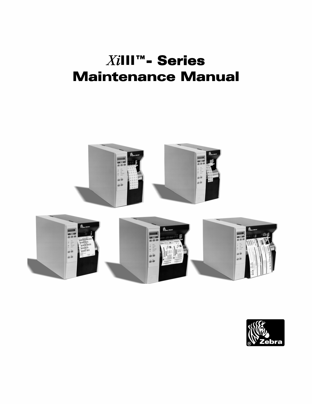 Zebra Label 90 96 140 170 220 XiIII Maintenance Service Manual-1